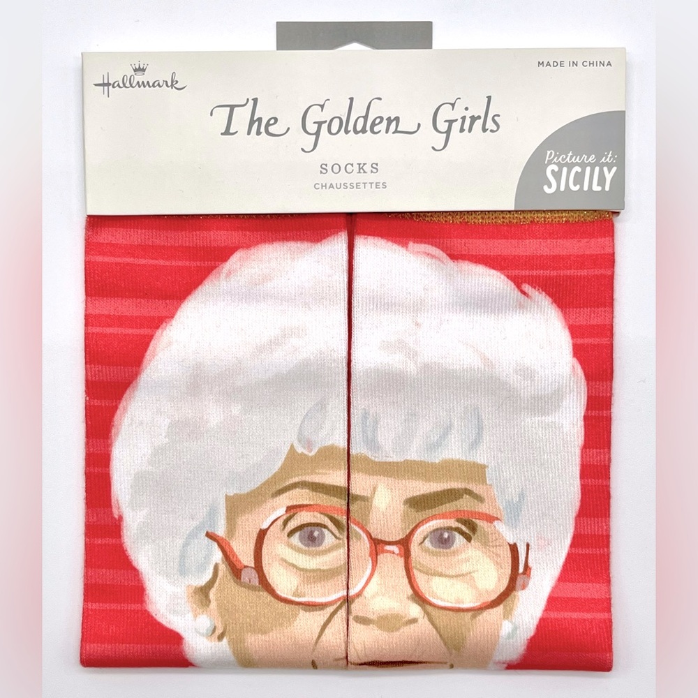NWT Hallmark The Golden Girls Sophia Petrillo Picture It, Sicily Socks